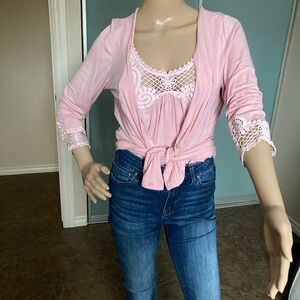 Together - Rose Tank & Shirt w/crochet